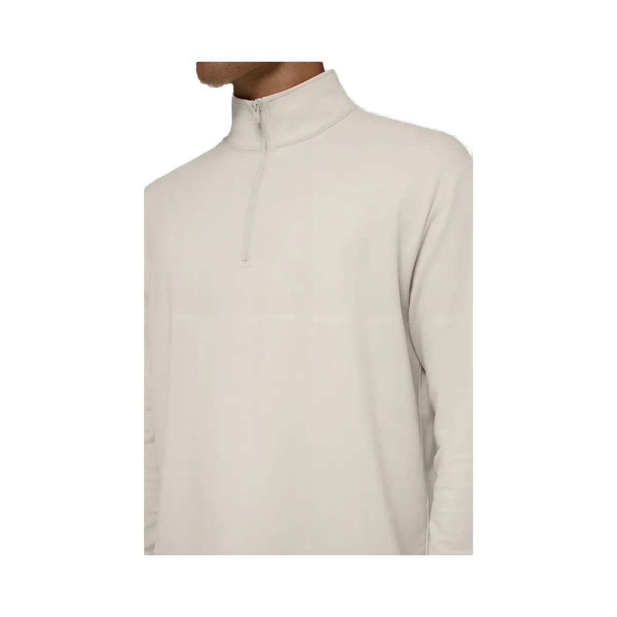 Alo Men's Double Take Long Sleeve 1/4 Zip - Bone