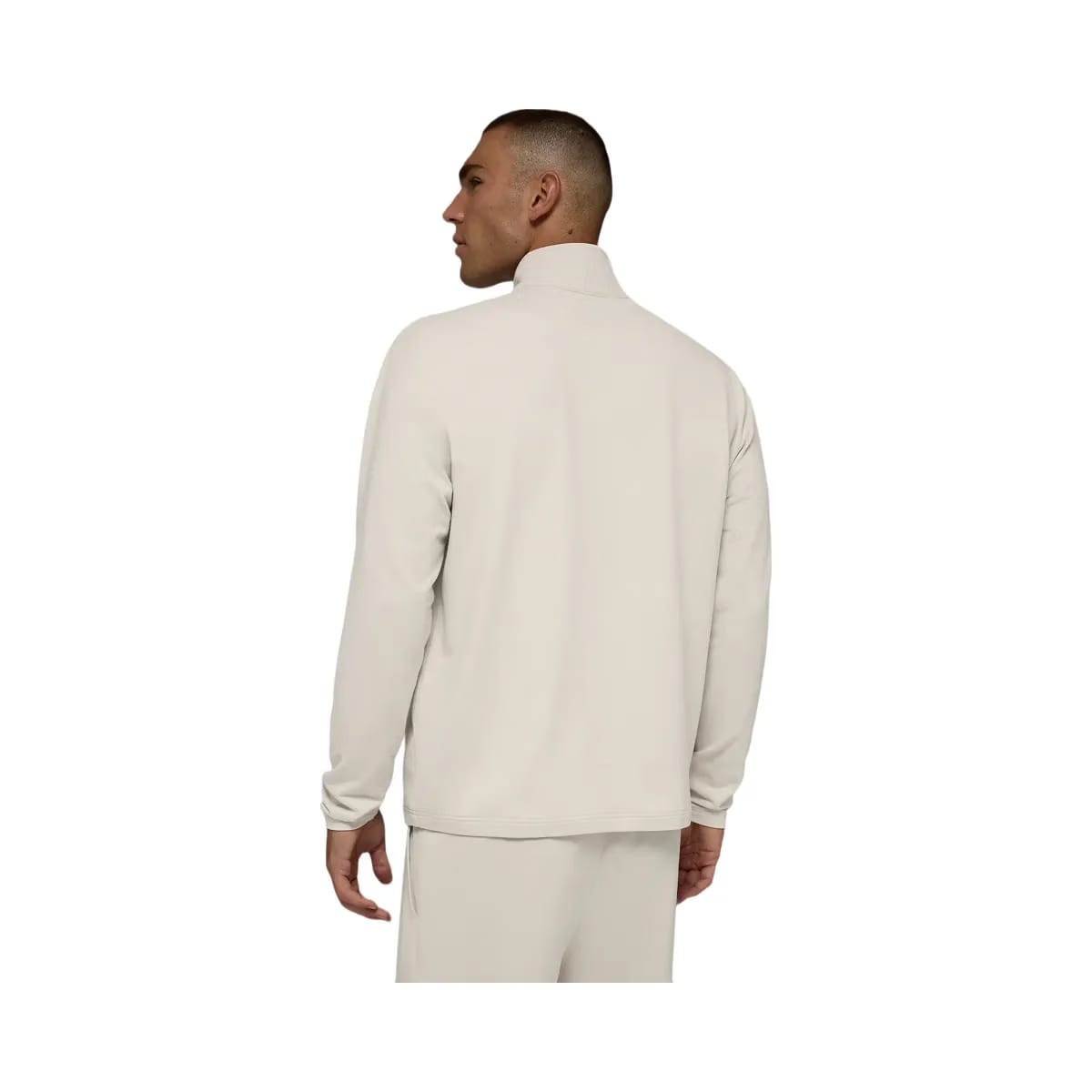 Alo Men's Double Take Long Sleeve 1/4 Zip - Bone