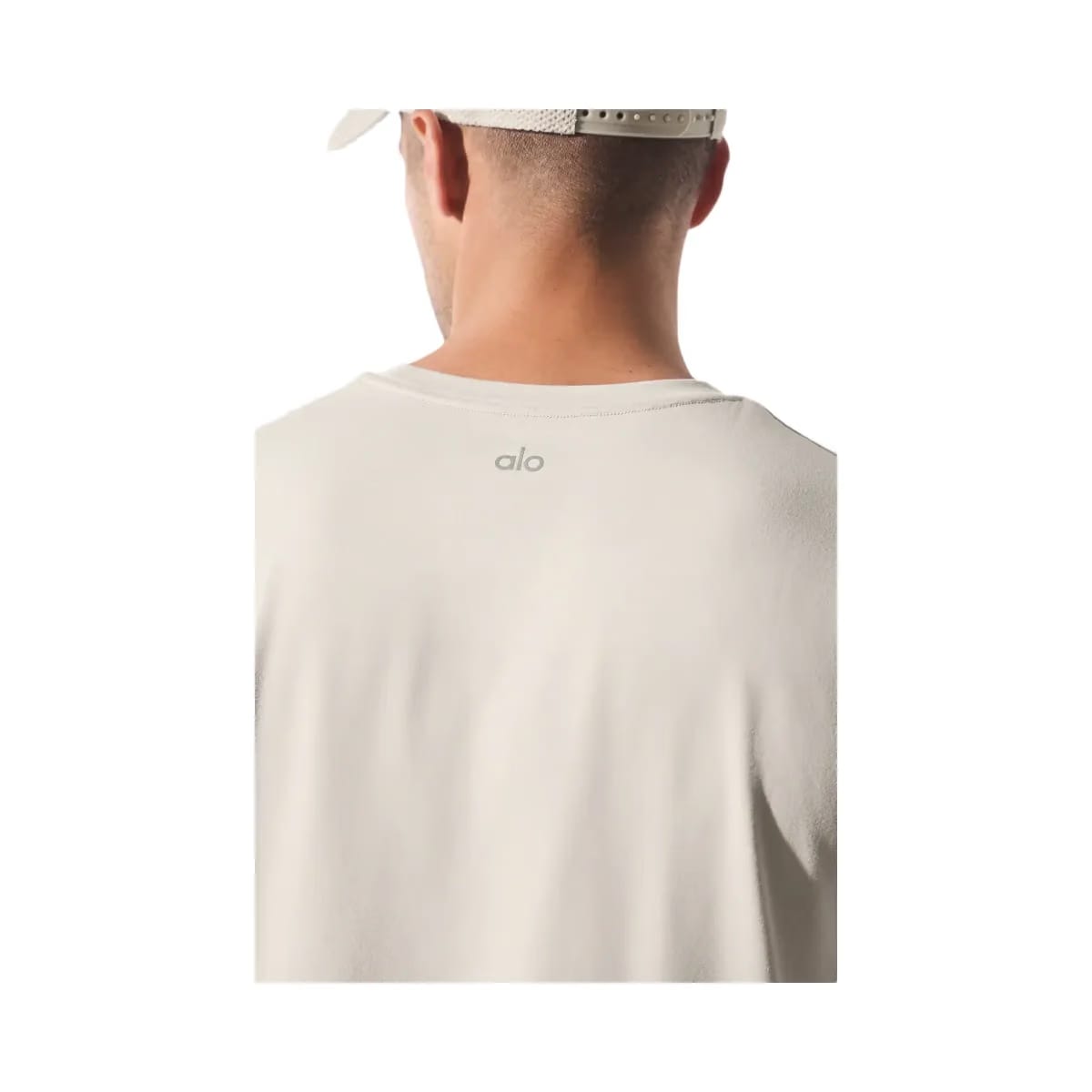 Alo Men's Conquer Reform Crewneck Long Sleeve - Bone