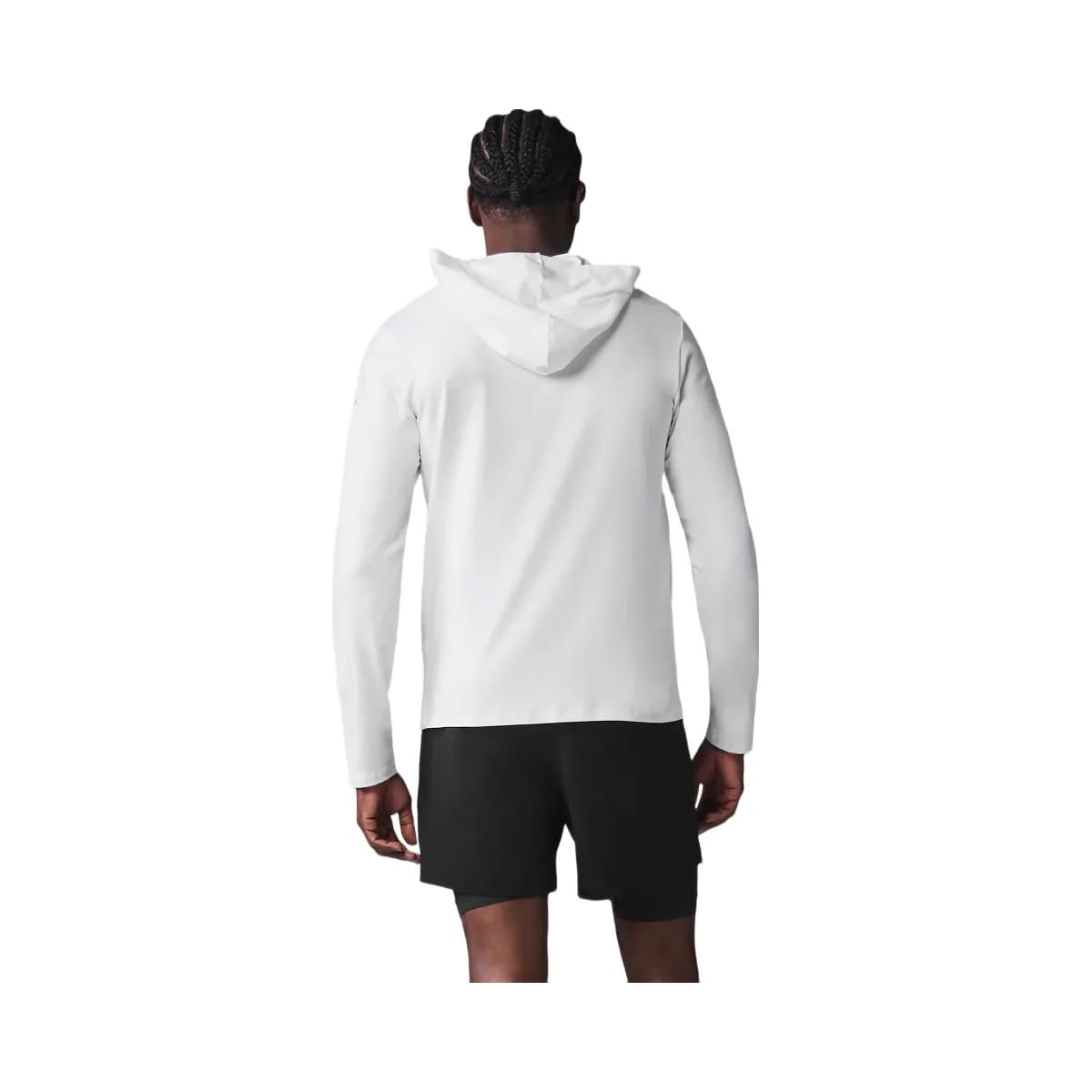 Alo Men's Conquer Reform Long Sleeve With Hood - White