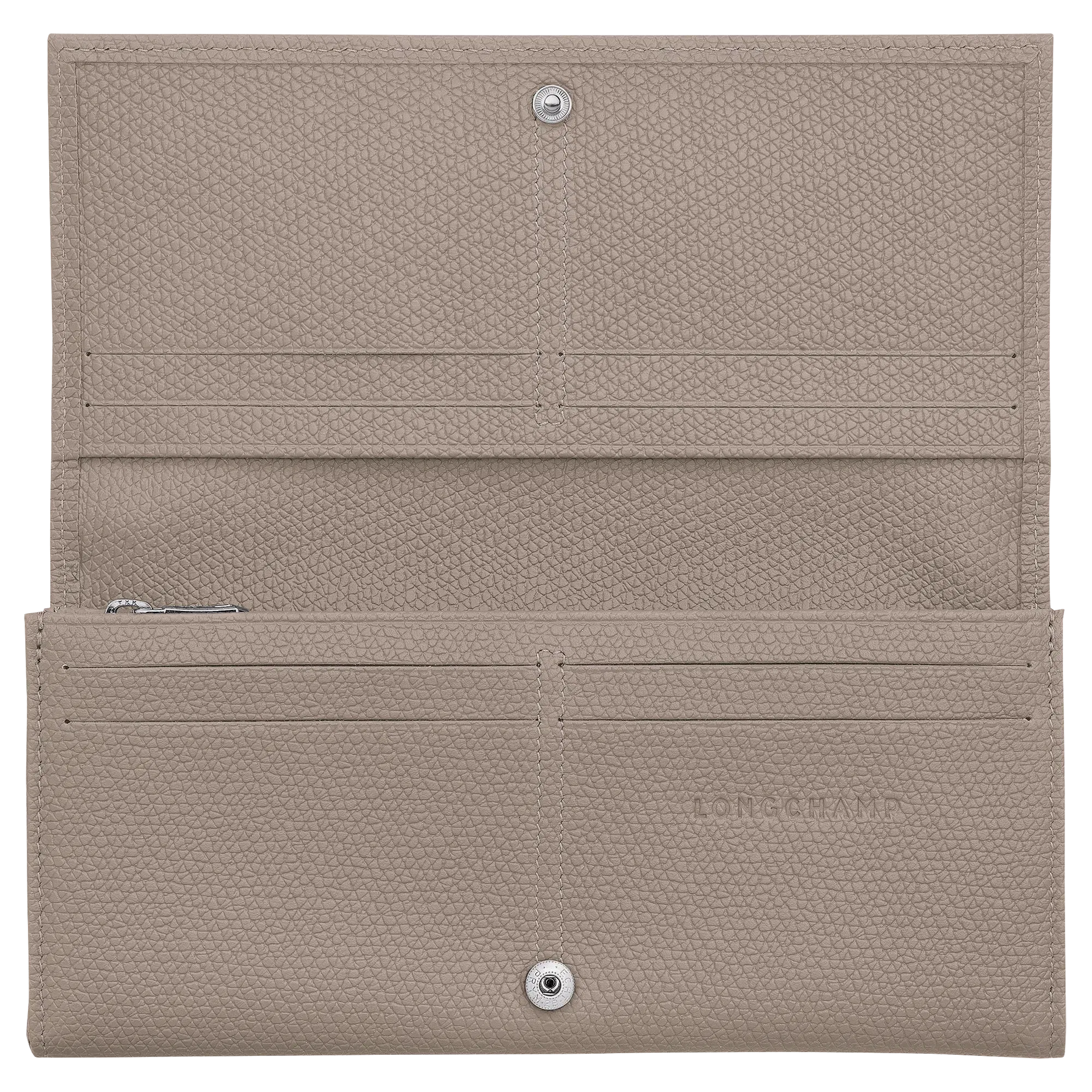 Longchamp Le Roseau Long continental wallet Clay