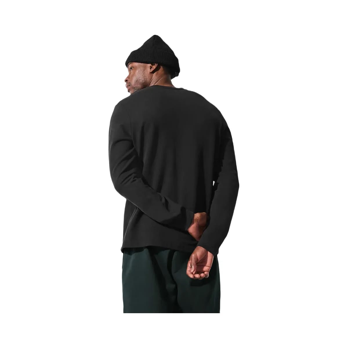 Alo Men's Double Take Long Sleeve Crew - Black