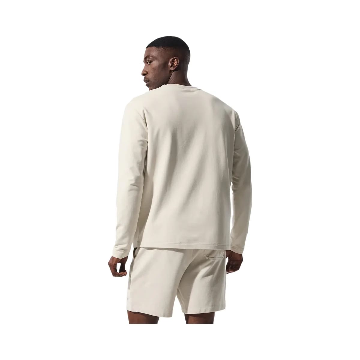 Alo Men's Double Take Long Sleeve Crew - Bone