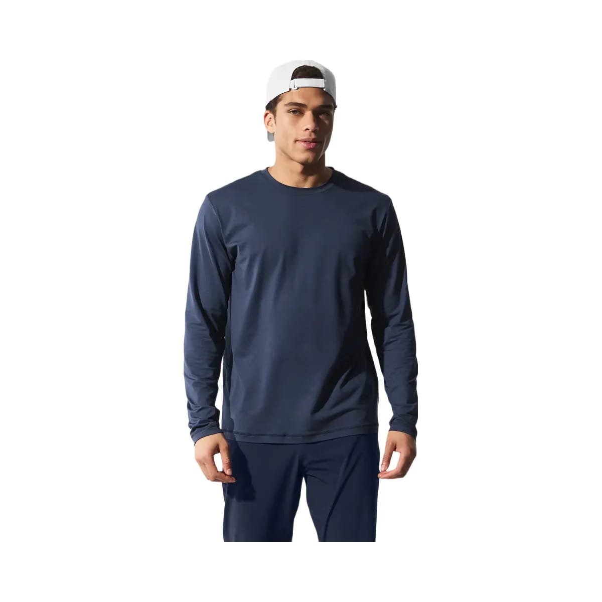 Alo Men's Conquer Reform Crewneck Long Sleeve - Navy