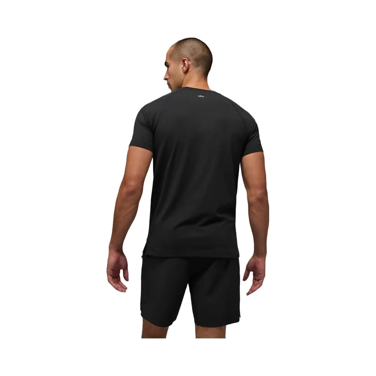 Alo Men's ALO Vapor Crewneck Short Sleeve - Black