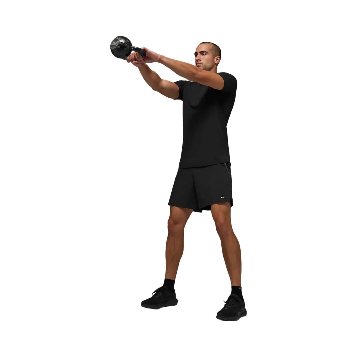 Alo Men's ALO Vapor Crewneck Short Sleeve - Black