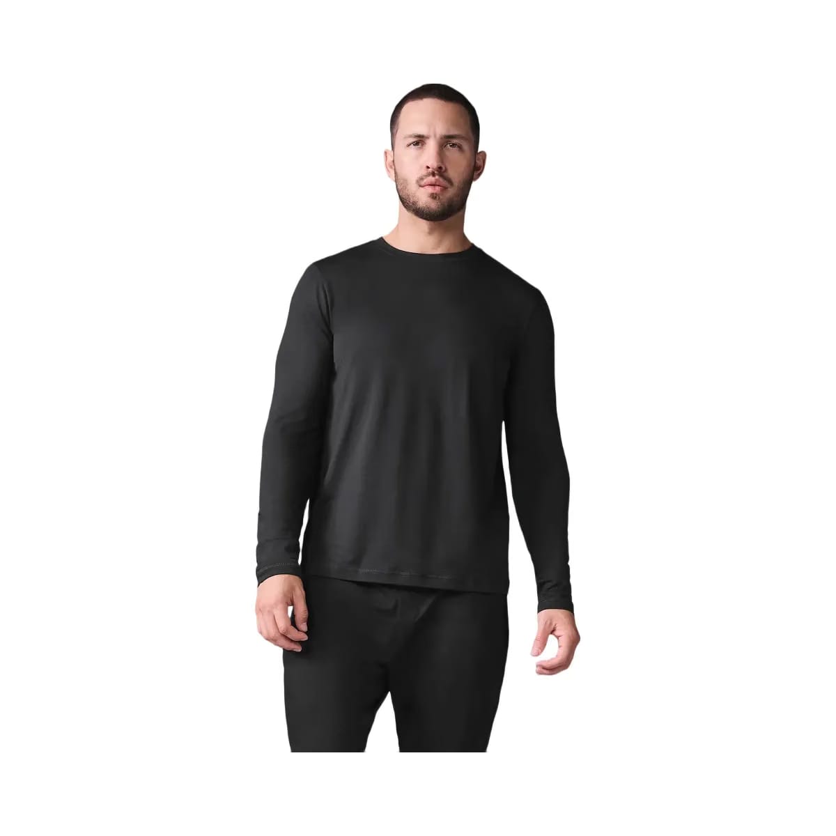 Alo Men's Conquer Reform Crewneck Long Sleeve - Black
