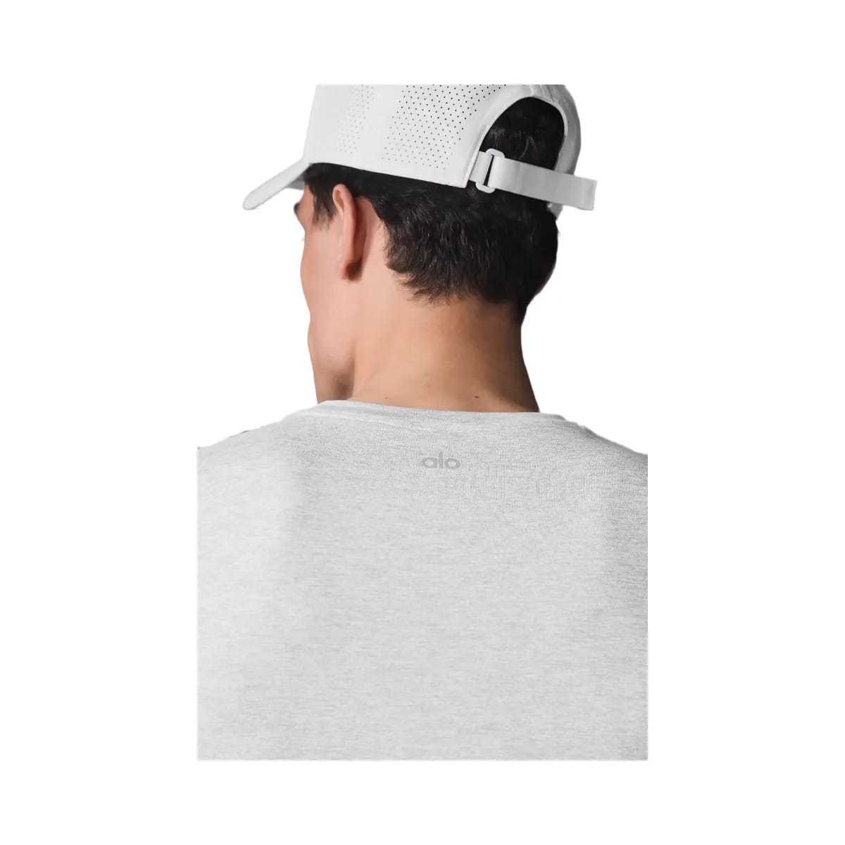 Alo Men's Conquer Reform Crewneck Short Sleeve - Athletic Heather Grey