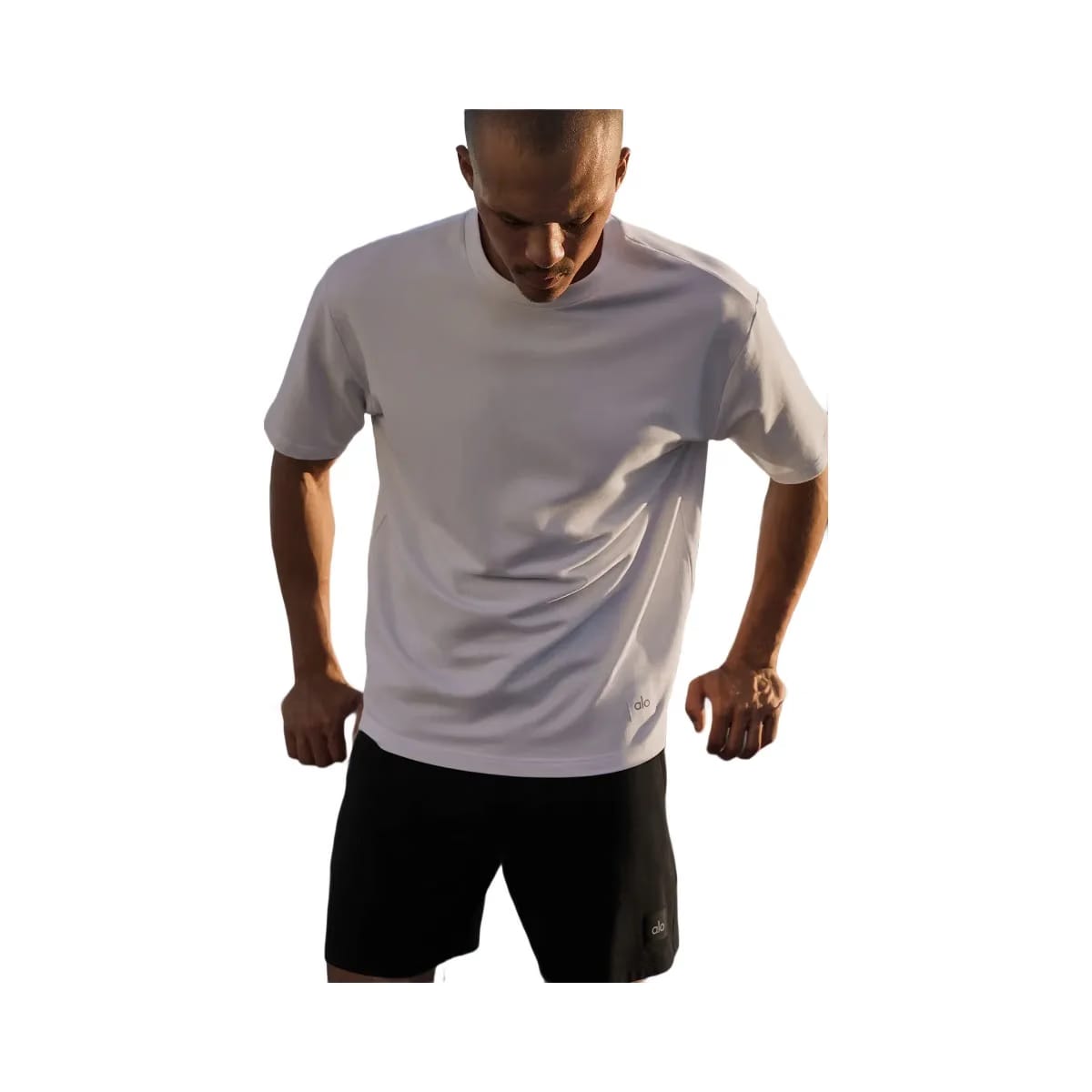 Alo Men's Double Take Short Sleeve - White
