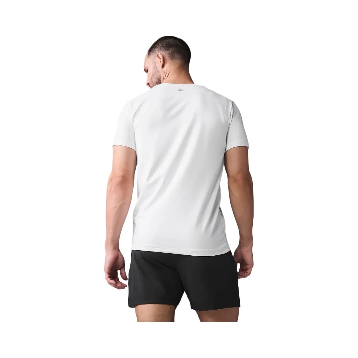 Alo Men's Conquer Reform Crewneck Short Sleeve - White