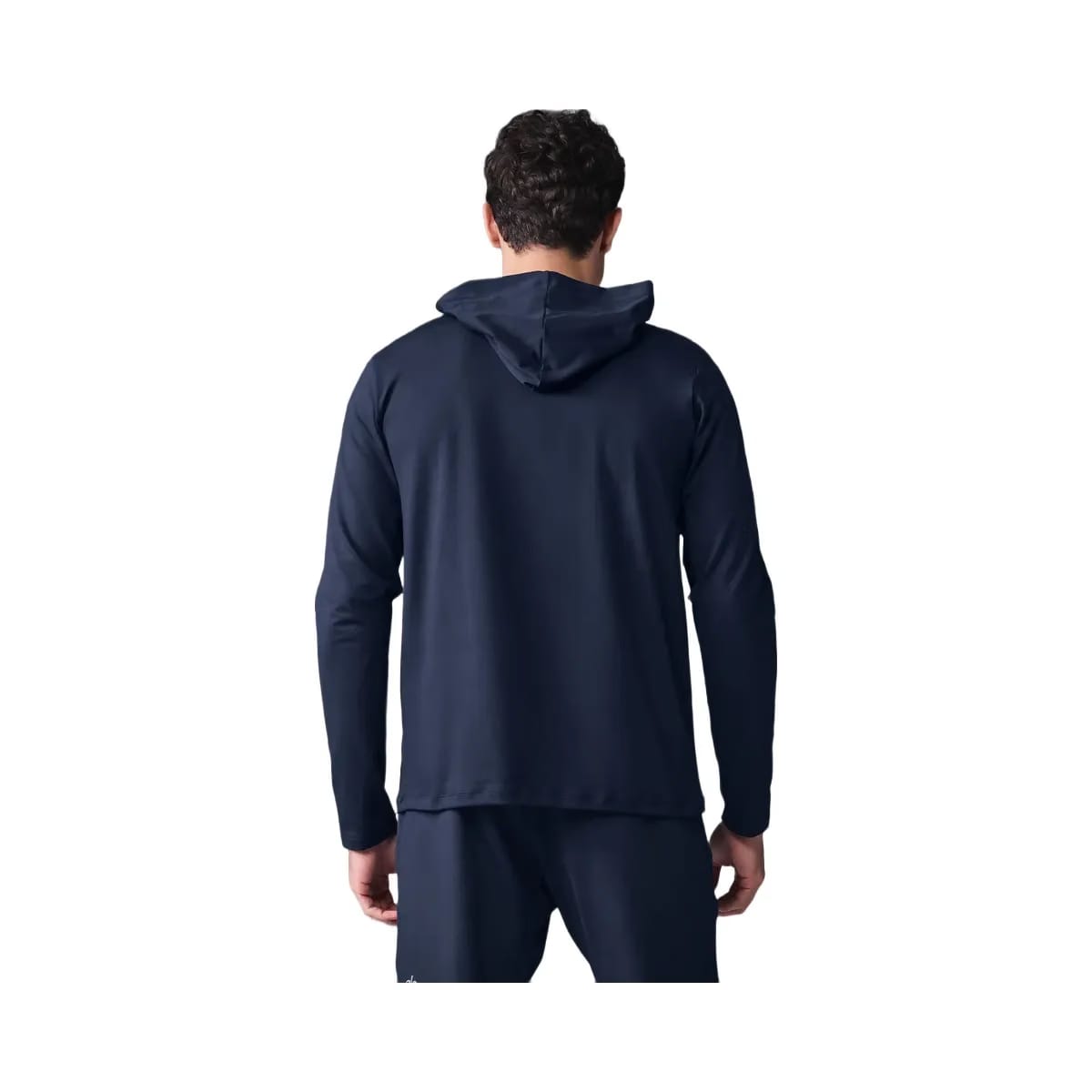 Alo Men's Conquer Reform Long Sleeve With Hood - Navy