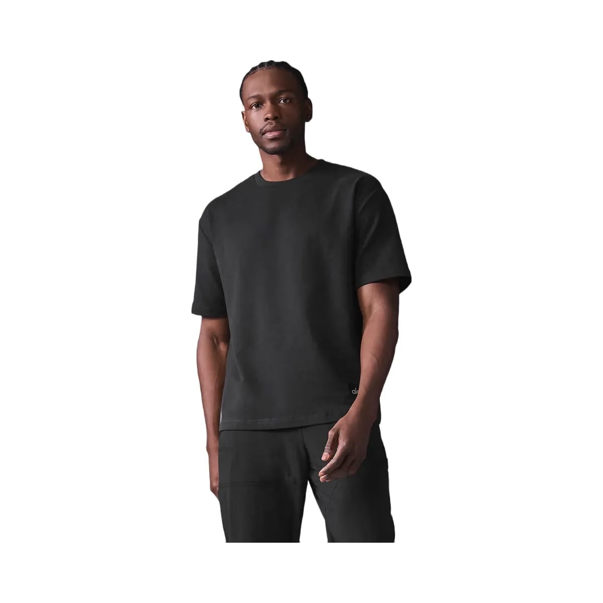 Alo Men's Double Take Short Sleeve - Black