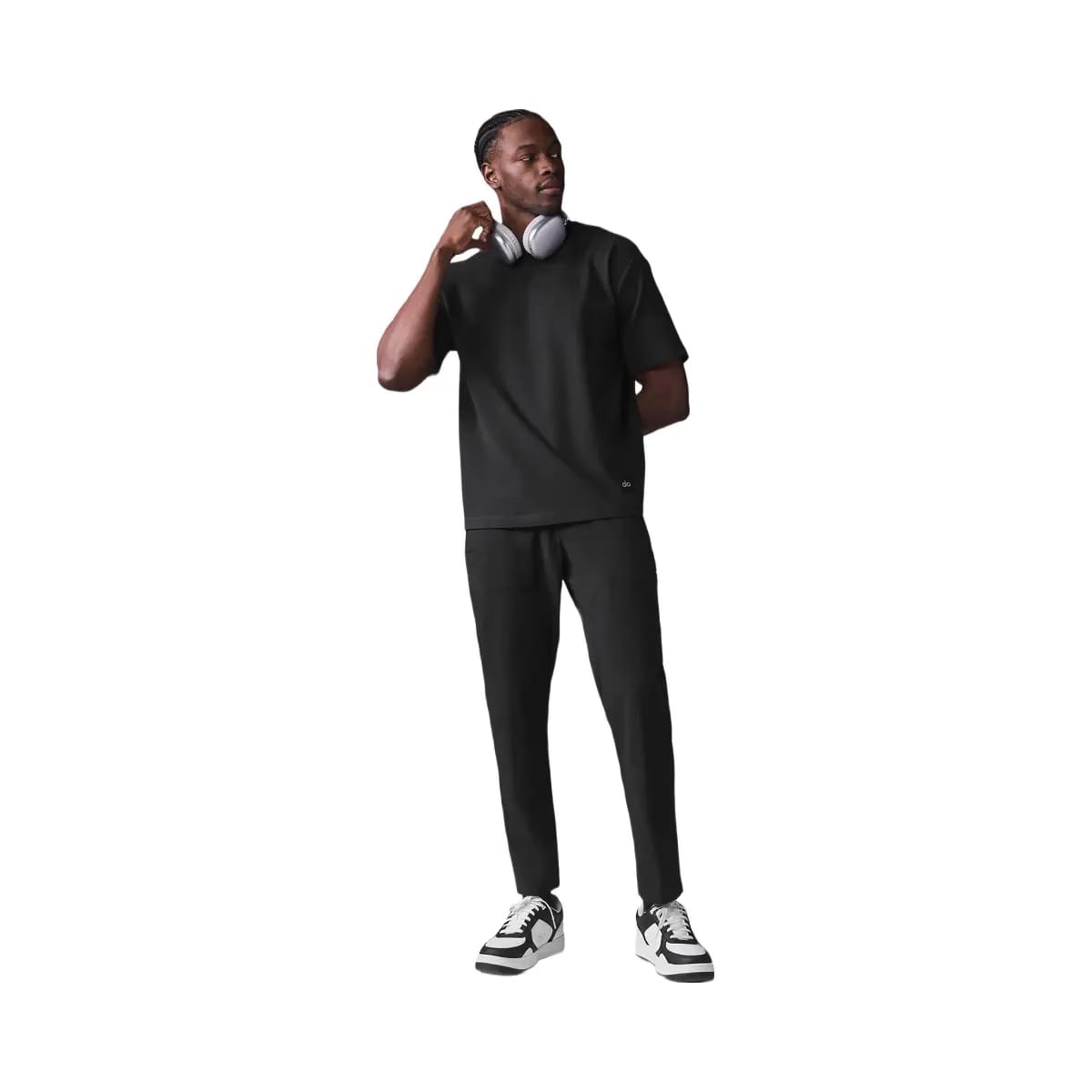 Alo Men's Double Take Short Sleeve - Black