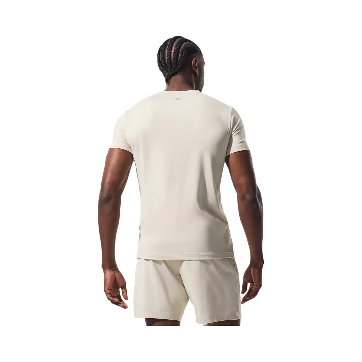 Alo Men's Conquer Reform Crewneck Short Sleeve - Bone
