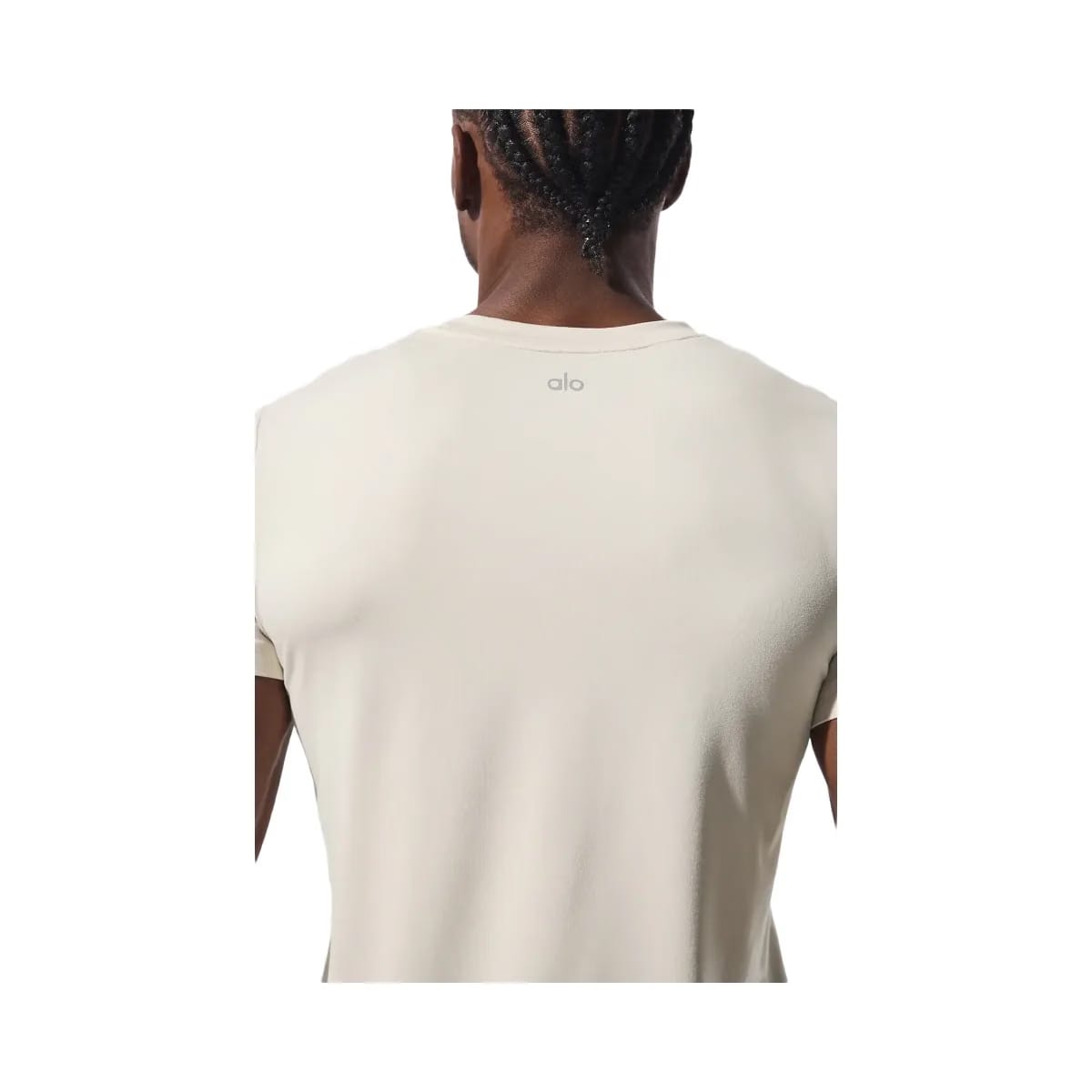 Alo Men's Conquer Reform Crewneck Short Sleeve - Bone