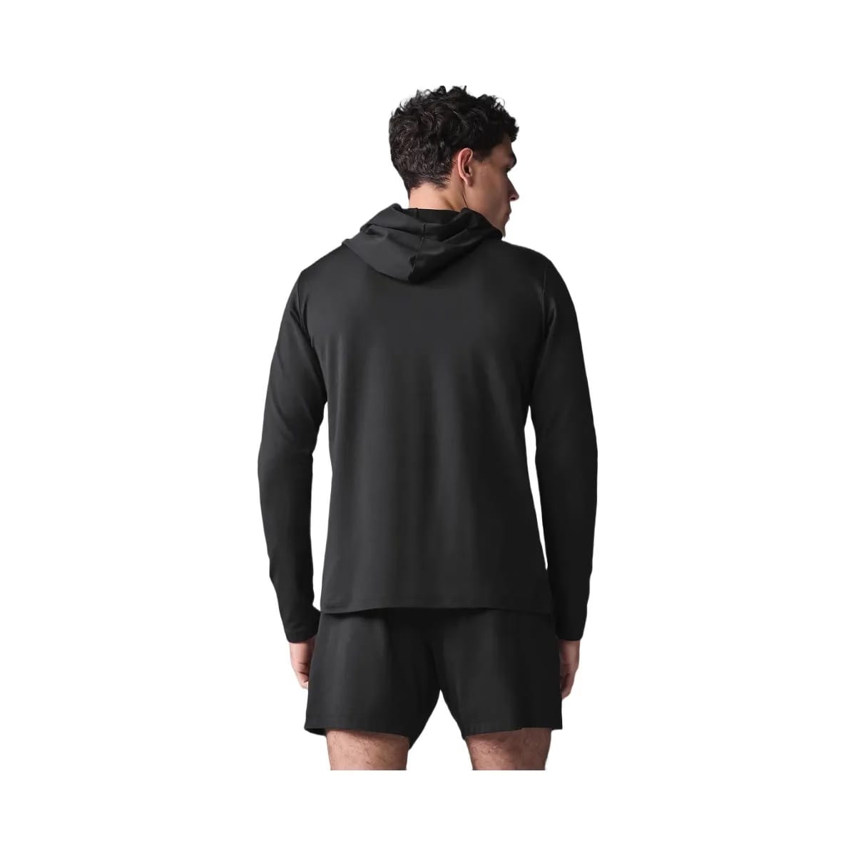Alo Men's Conquer Reform Long Sleeve With Hood - Black