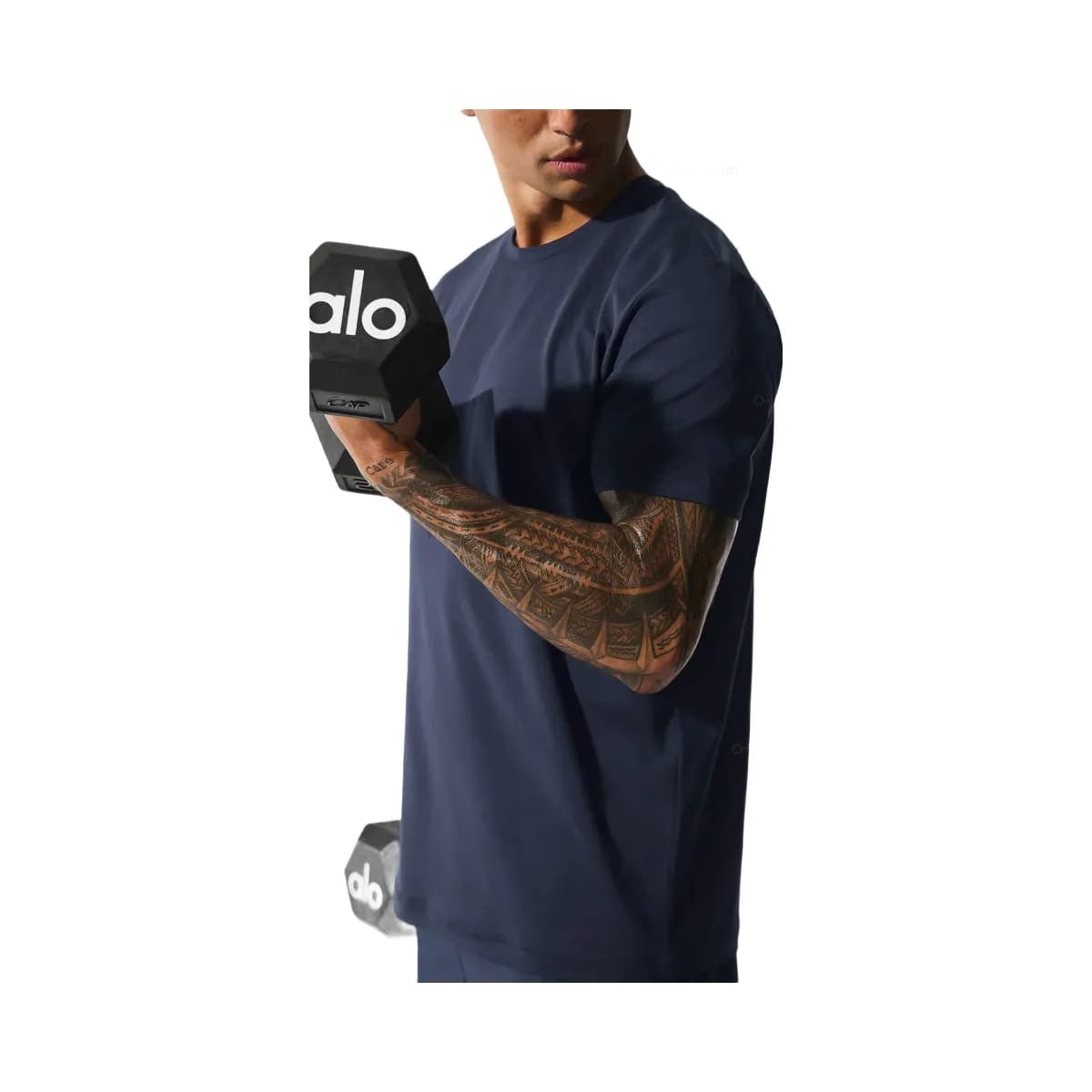 Alo Men's Conquer Reform Crewneck Short Sleeve - Navy