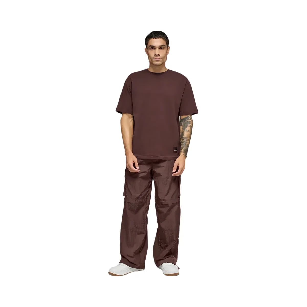 Alo Men's Double Take Short Sleeve - Brownstone