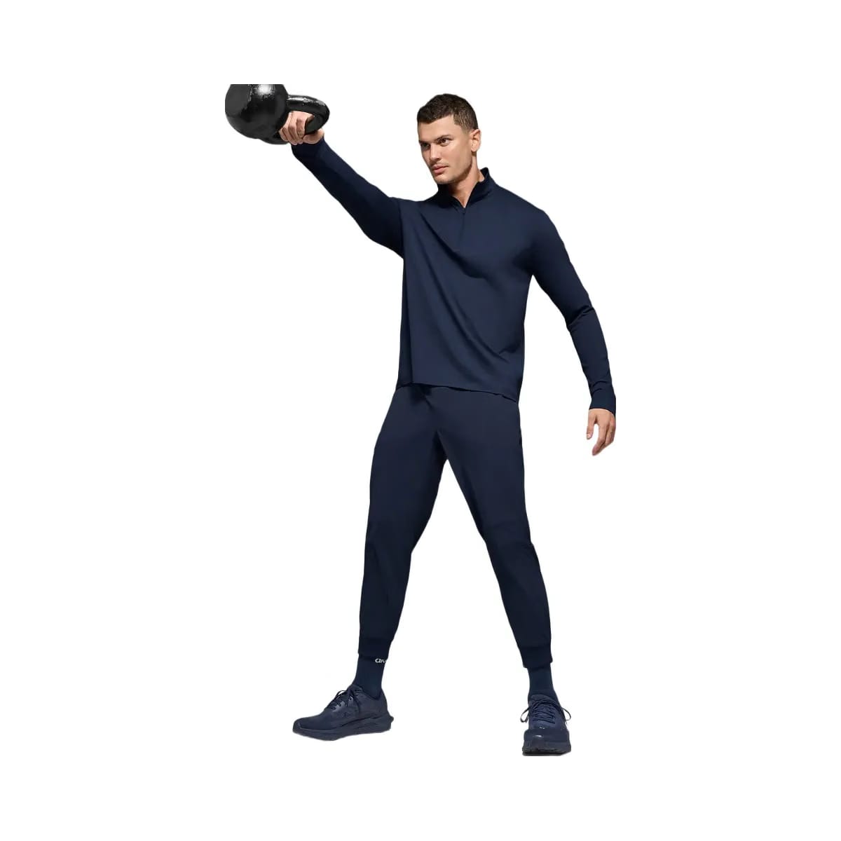 Alo Men's Conquer 1/4 Zip Reform Long Sleeve - Navy
