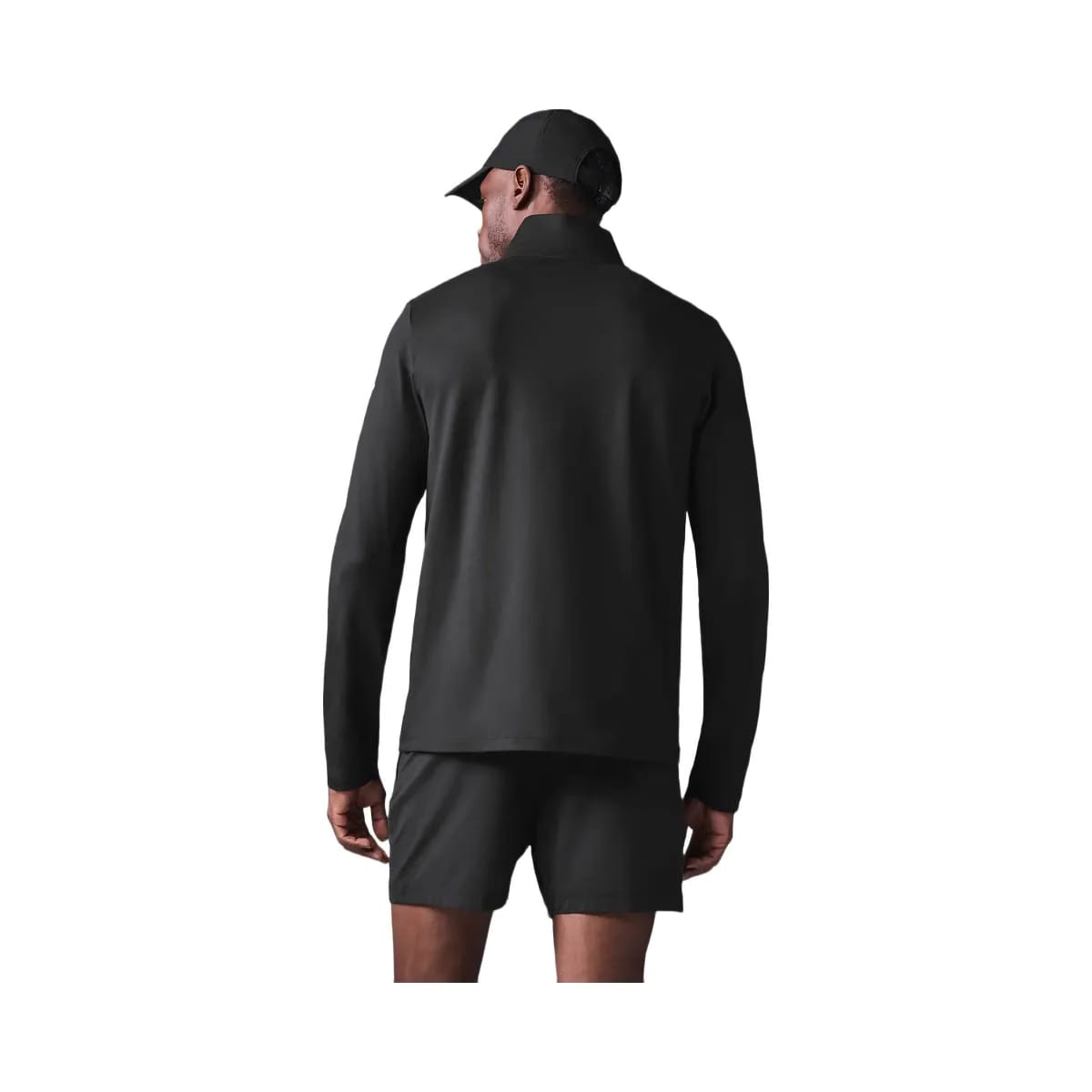 Alo Men's Conquer 1/4 Zip Reform Long Sleeve - Black