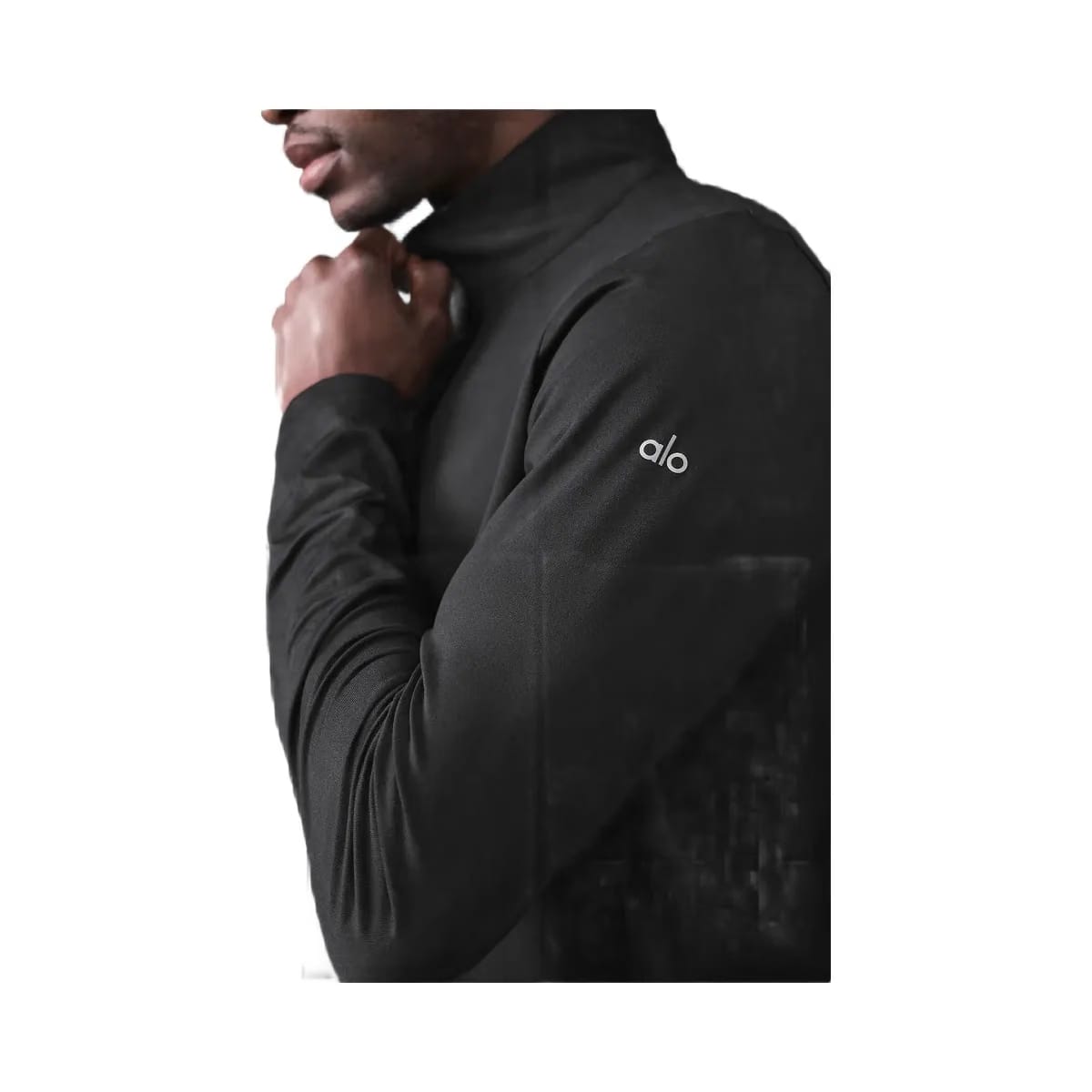 Alo Men's Conquer 1/4 Zip Reform Long Sleeve - Black