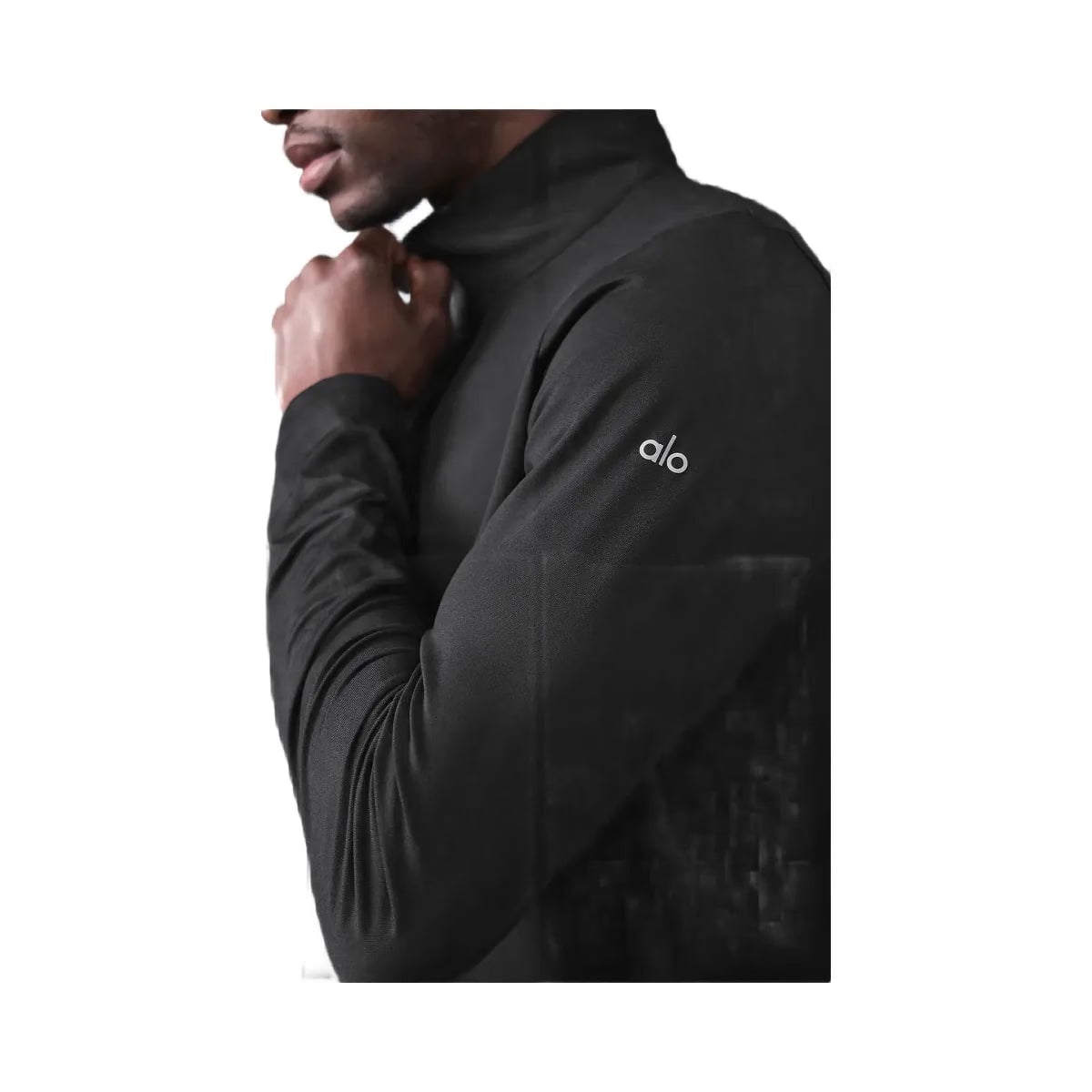 Alo Men's Conquer 1/4 Zip Reform Long Sleeve - Black
