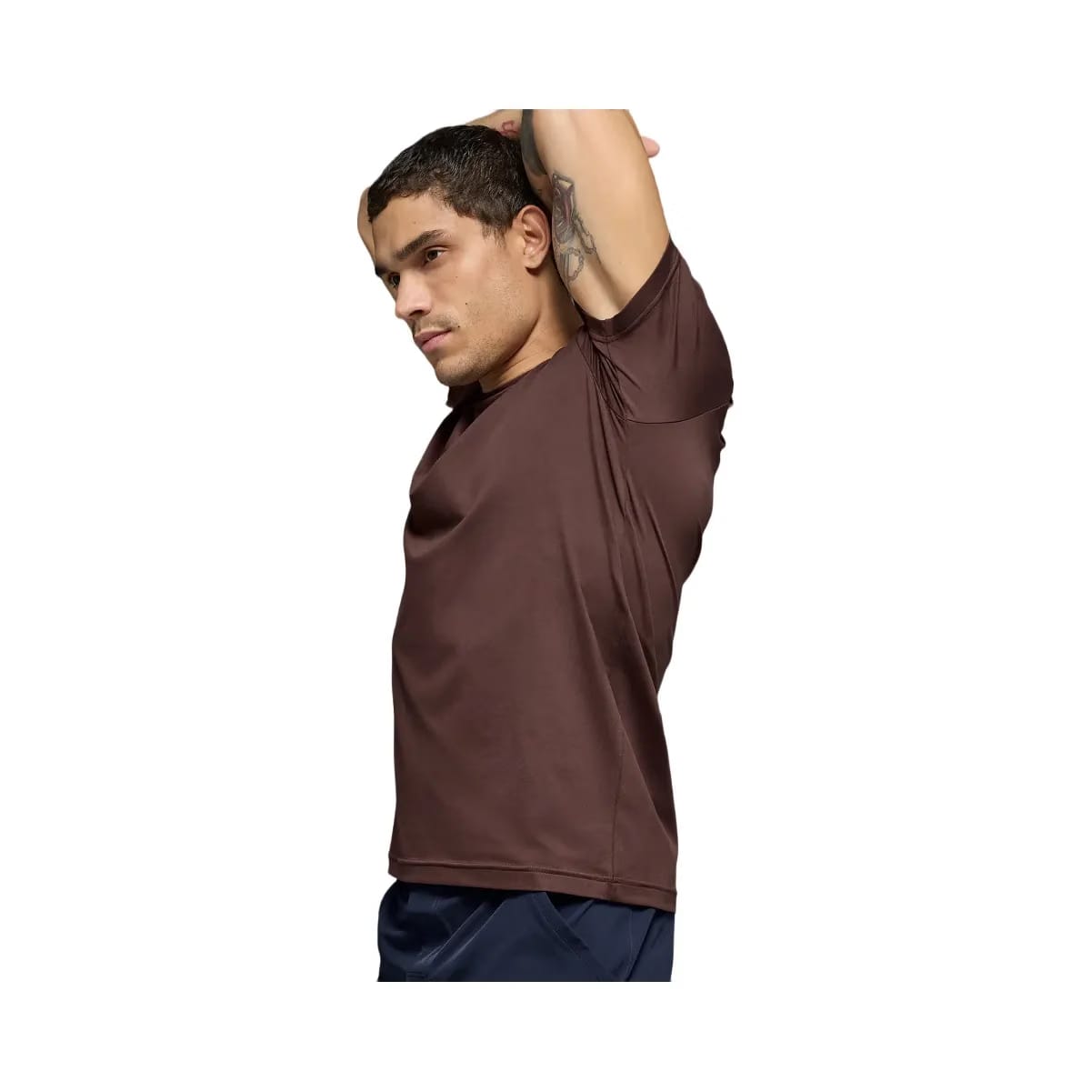 Alo Men's Conquer Reform Crewneck Short Sleeve - Brownstone