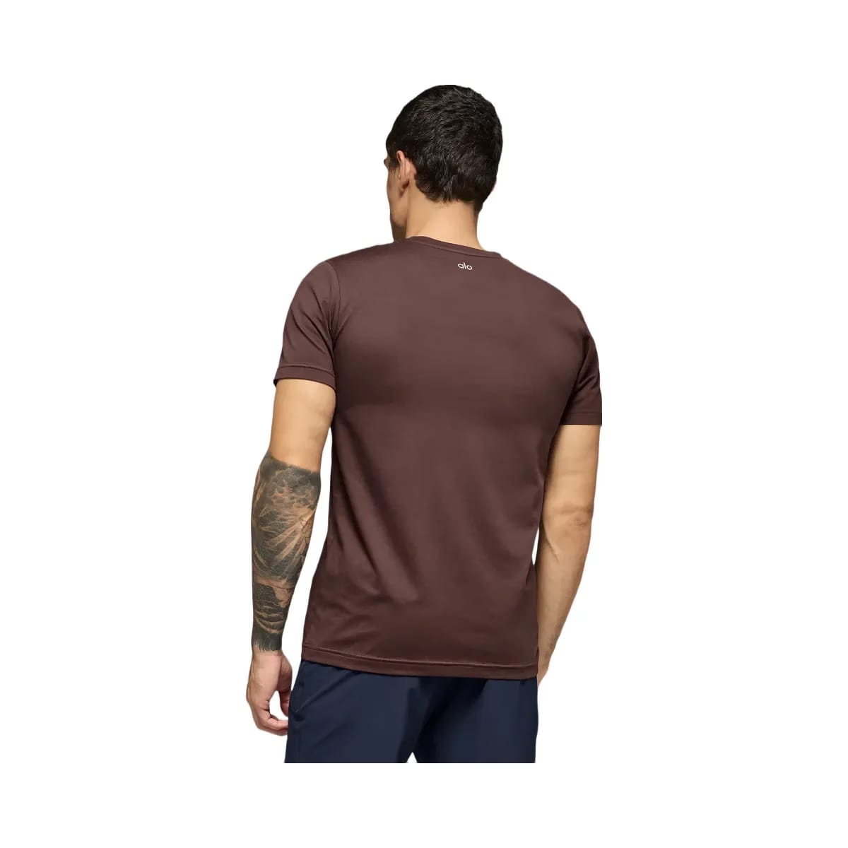 Alo Men's Conquer Reform Crewneck Short Sleeve - Brownstone