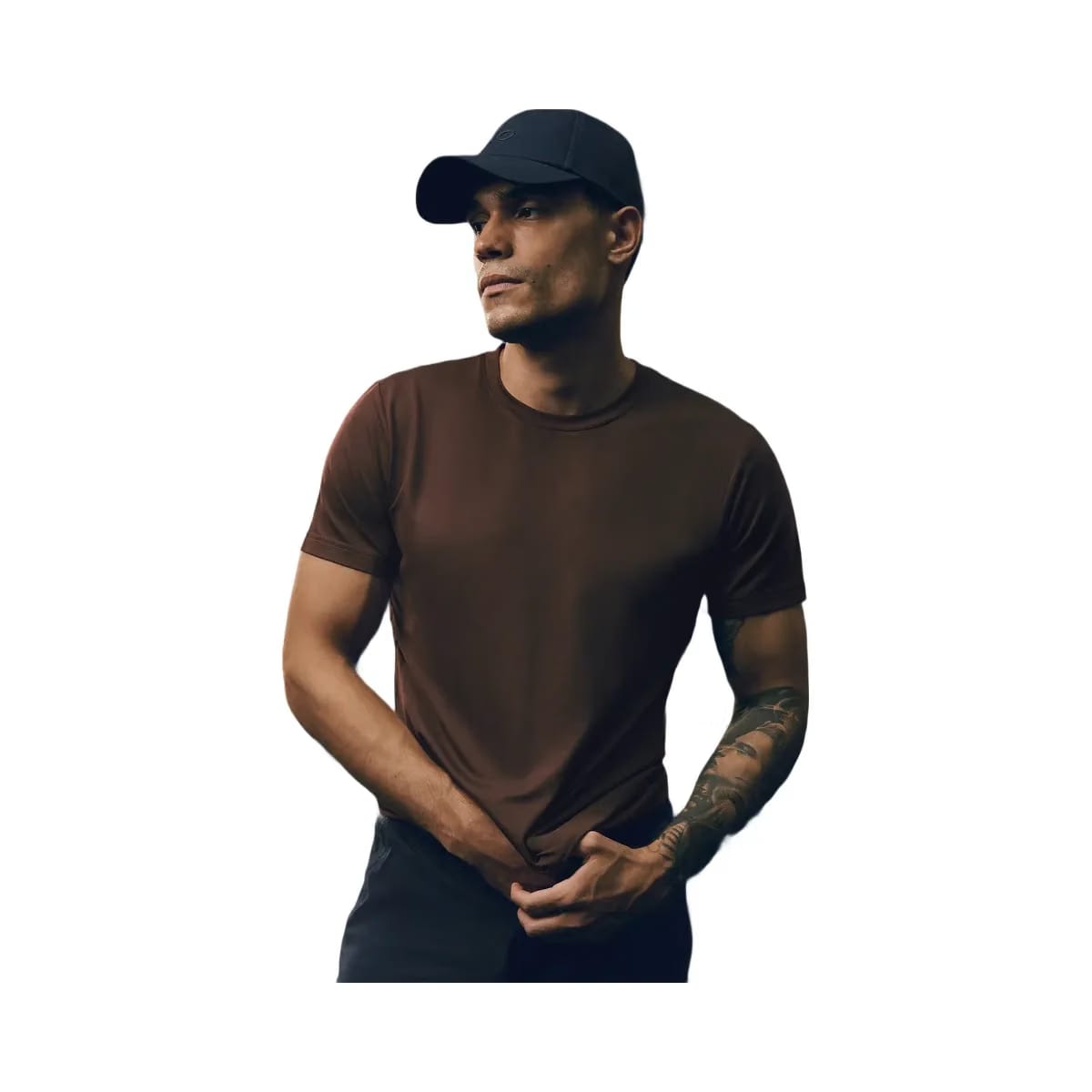 Alo Men's Conquer Reform Crewneck Short Sleeve - Brownstone