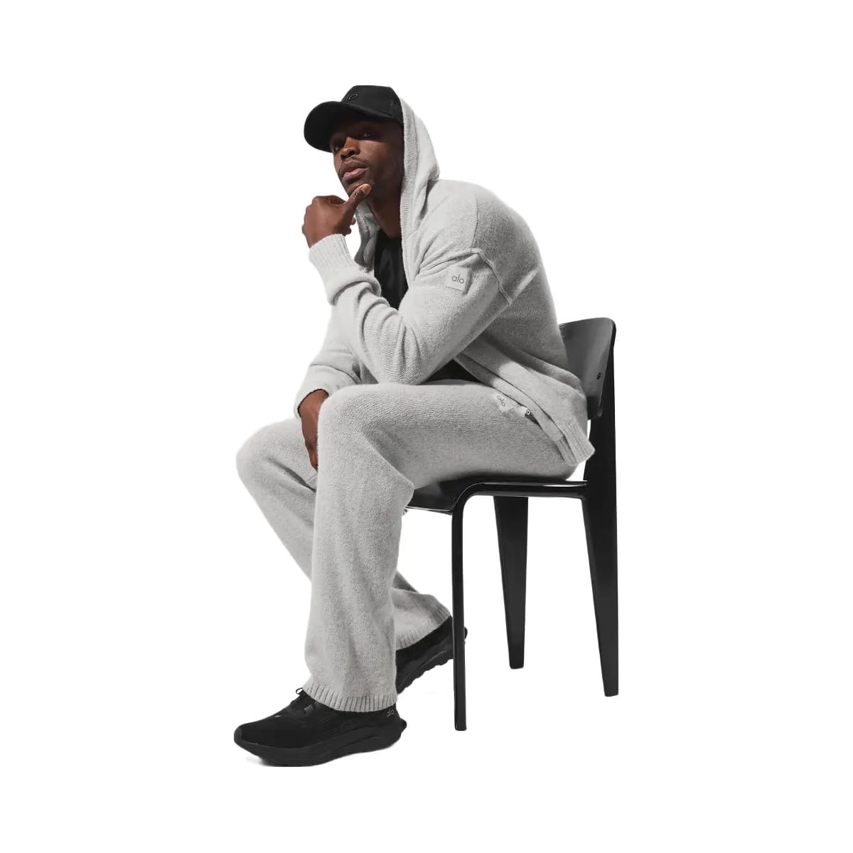 Alo Men's Wool Cashmere New Class Sweatpant - Pearl Grey Heather