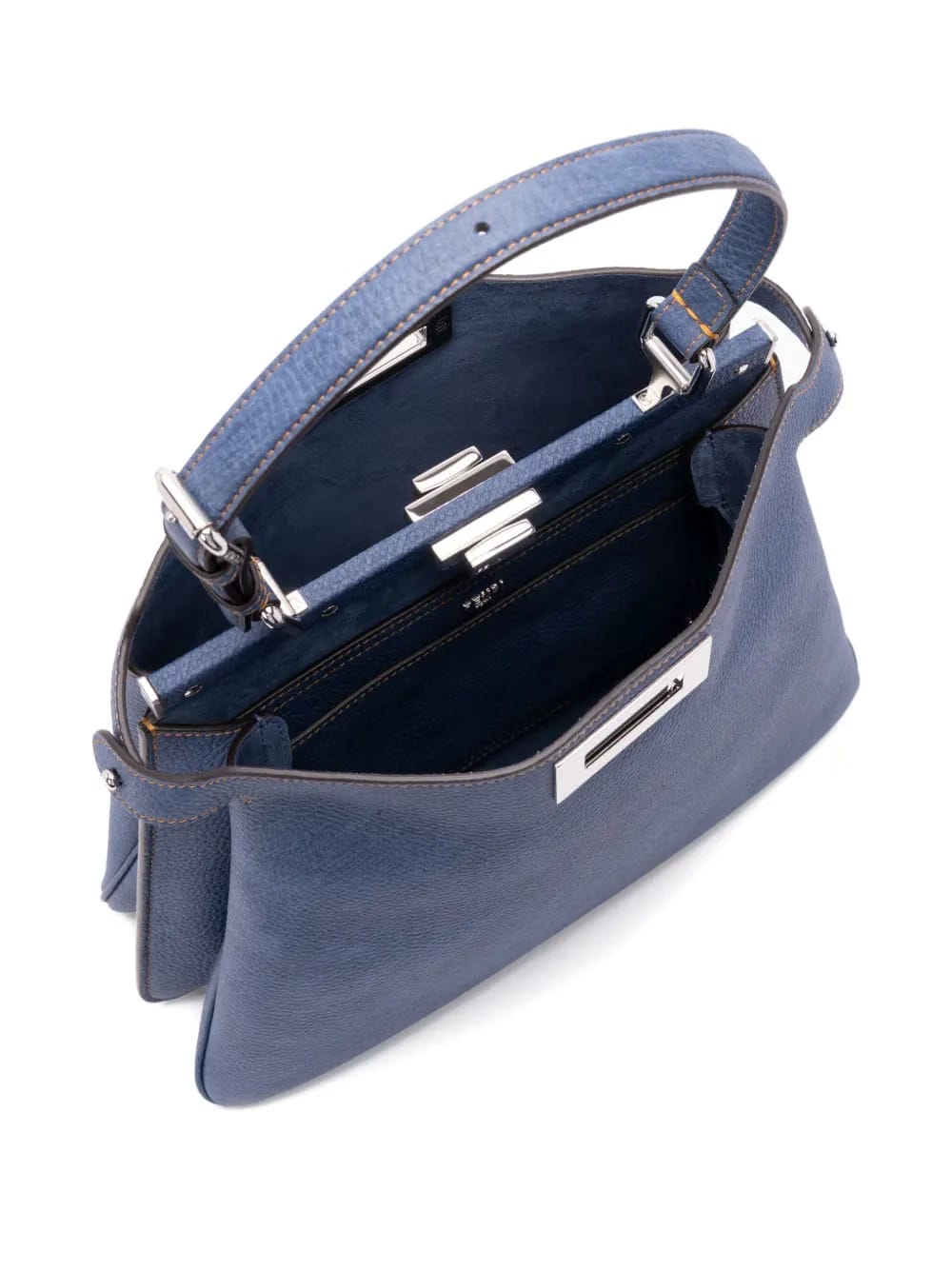 structured leather tote bag
