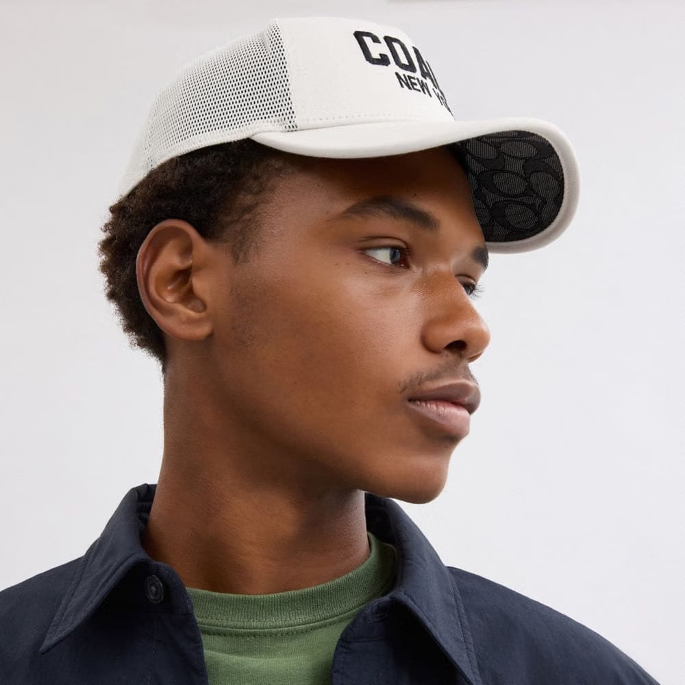 Coach Trucker Hat Chalk