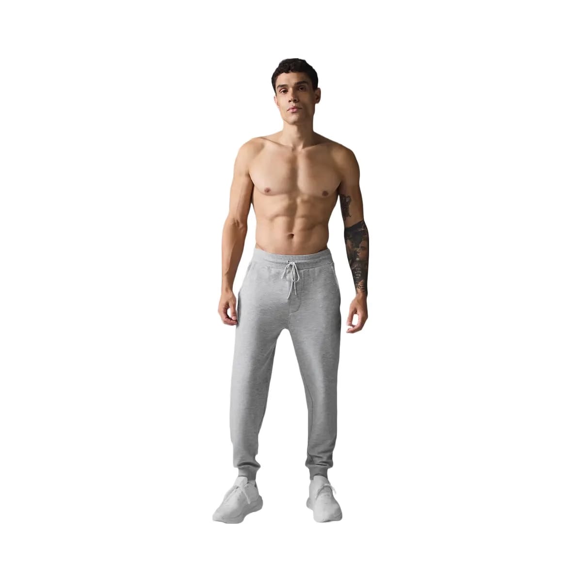 Alo Men's Micro Waffle Fast Break Jogger - Athletic Heather Grey