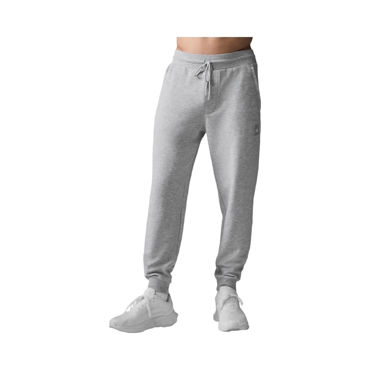 Alo Men's Micro Waffle Fast Break Jogger - Athletic Heather Grey