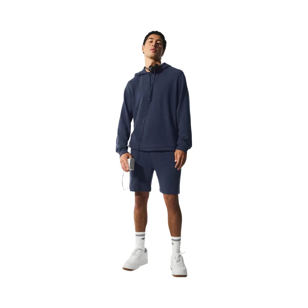 Alo Men's 7" Micro Waffle Fast Break Short - Navy