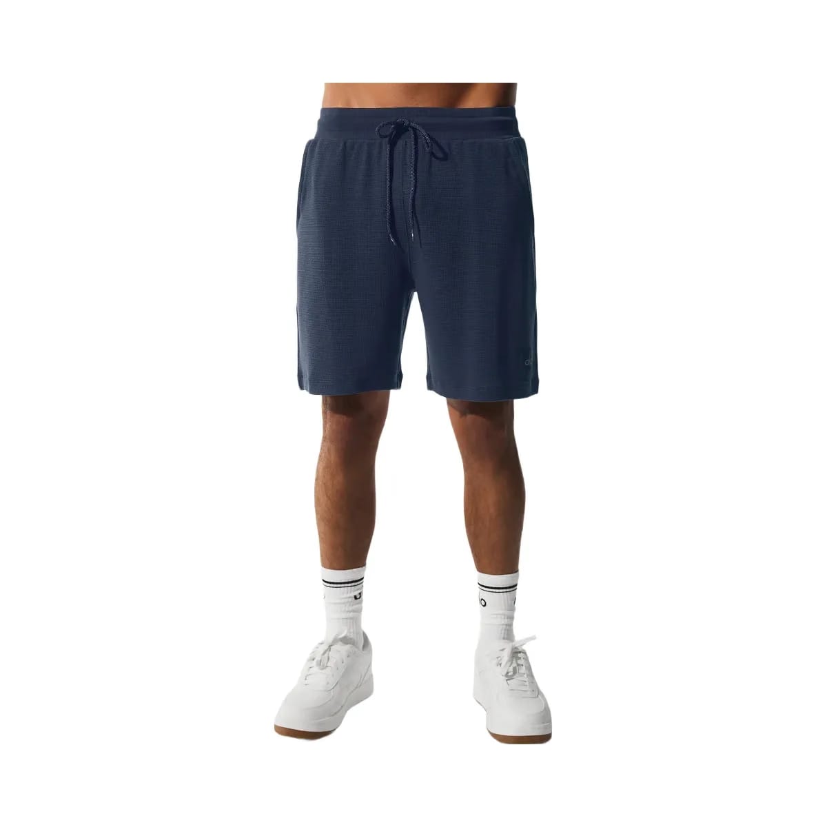 Alo Men's 7" Micro Waffle Fast Break Short - Navy