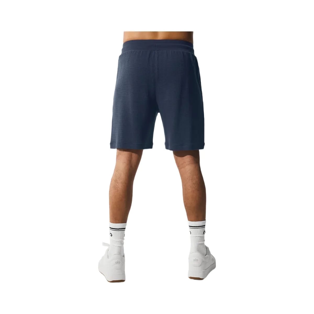 Alo Men's 7" Micro Waffle Fast Break Short - Navy