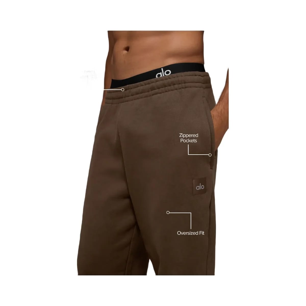Alo Men's Cuffed Renown Heavy Weight Sweatpant - Espresso