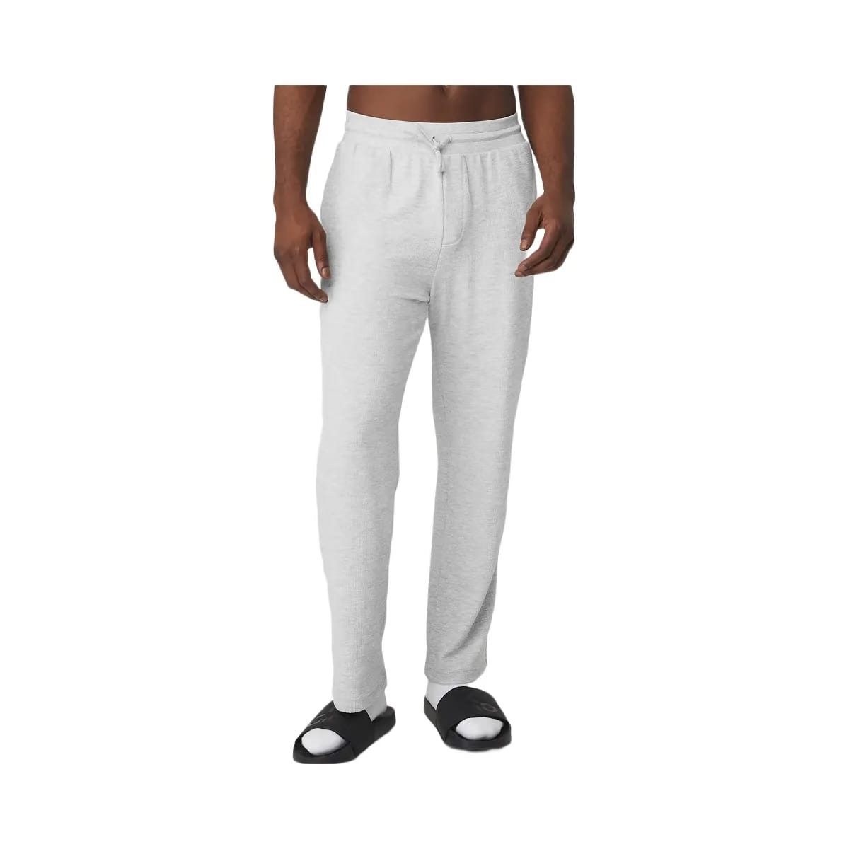 Alo Men's Micro Waffle Fast Break Sweatpant - Athletic Heather Grey