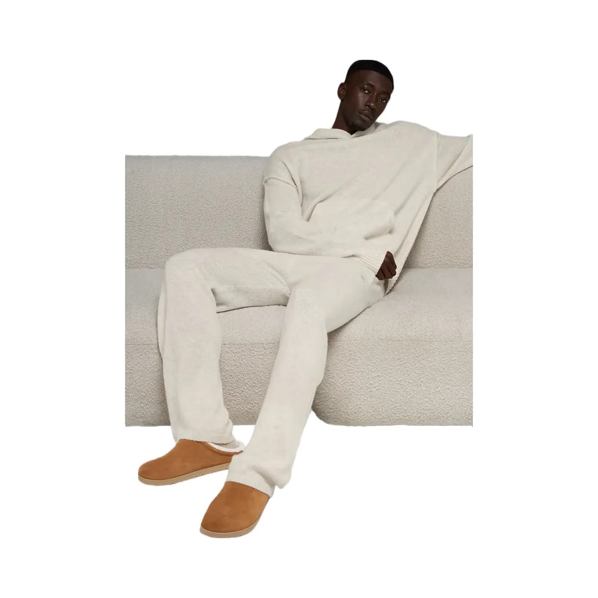 Alo Men's Wool Cashmere New Class Sweatpant - Bone Heather