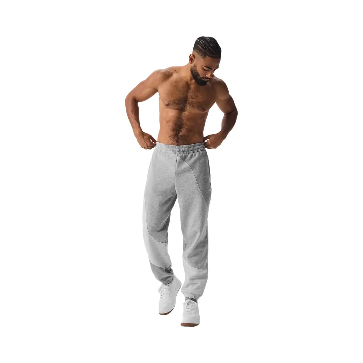 Alo Men's Make Waves Sweatpant - Athletic Heather Grey Tonal