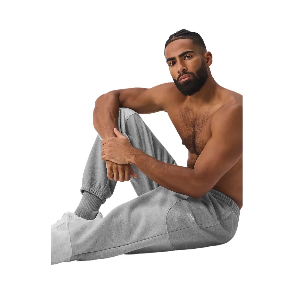 Alo Men's Make Waves Sweatpant - Athletic Heather Grey Tonal