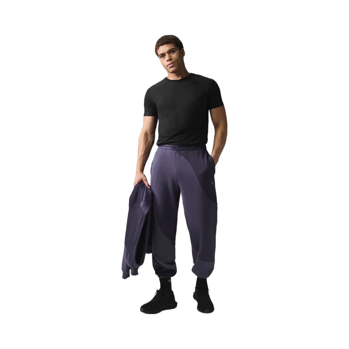 Alo Men's Make Waves Sweatpant - Italian Plum Tonal