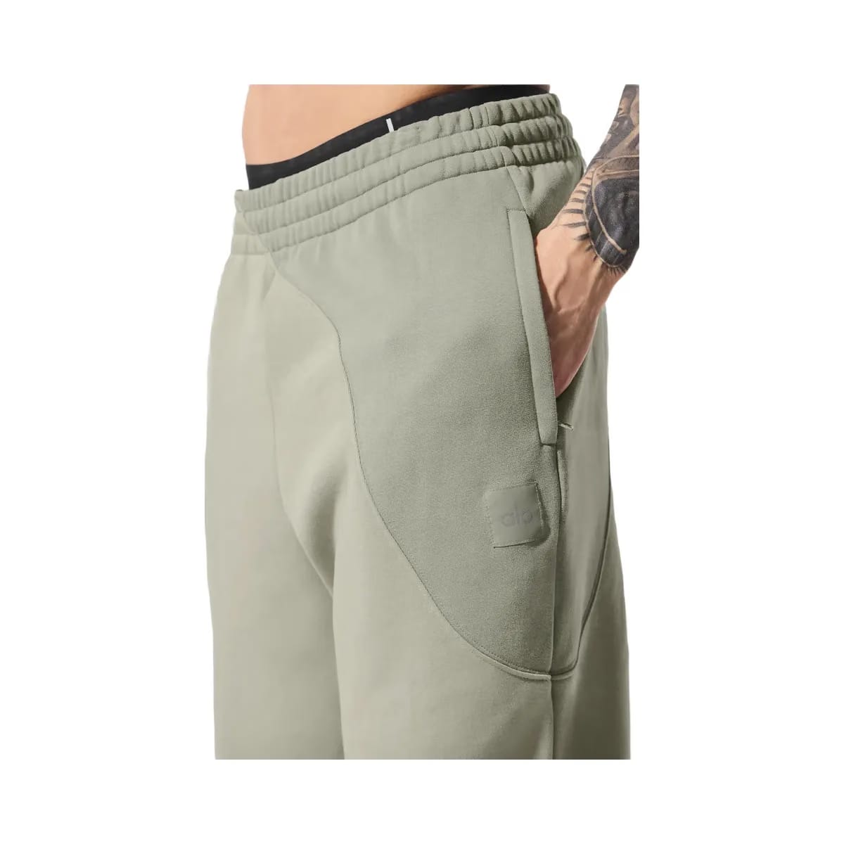 Alo Men's Make Waves Sweatpant - Limestone Tonal