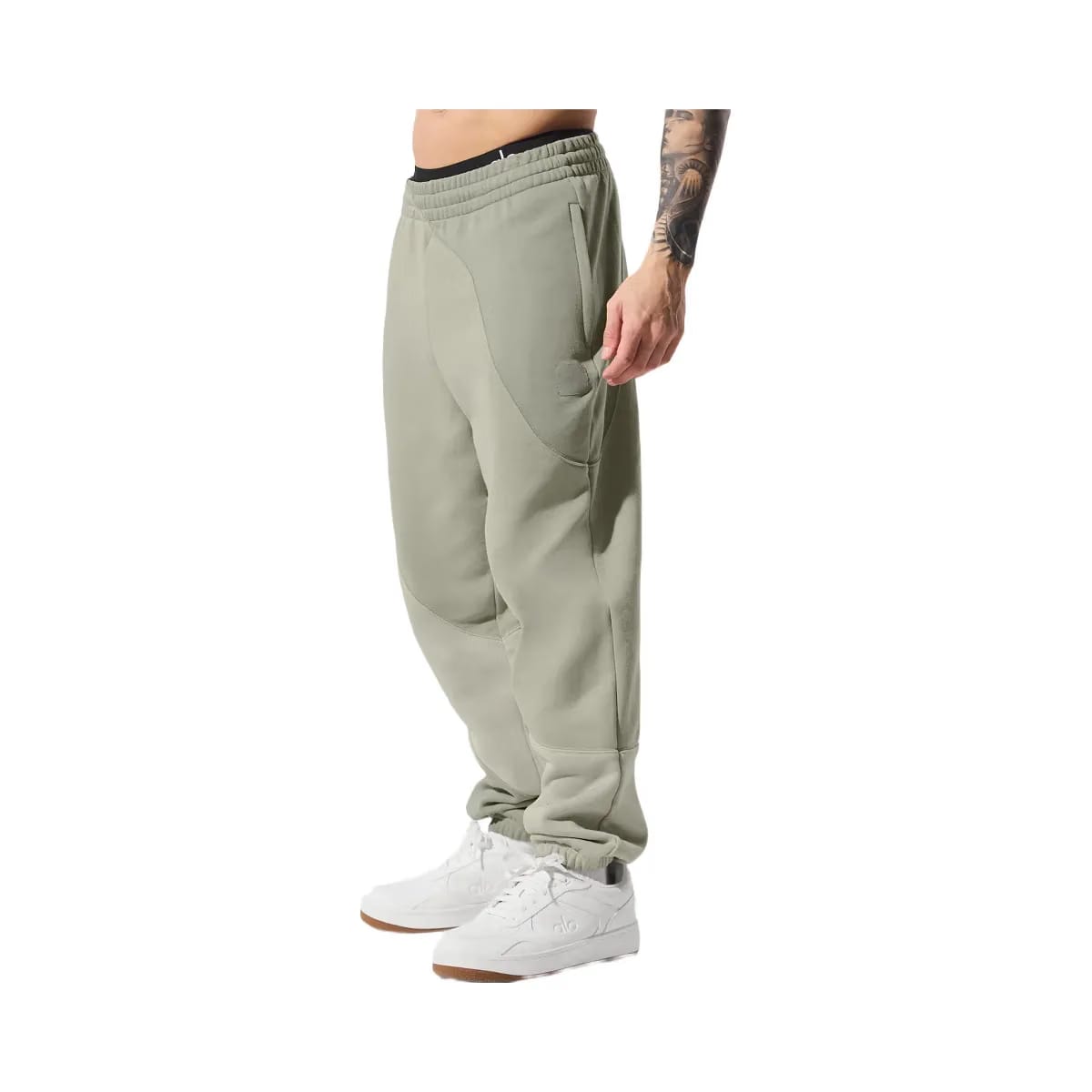 Alo Men's Make Waves Sweatpant - Limestone Tonal
