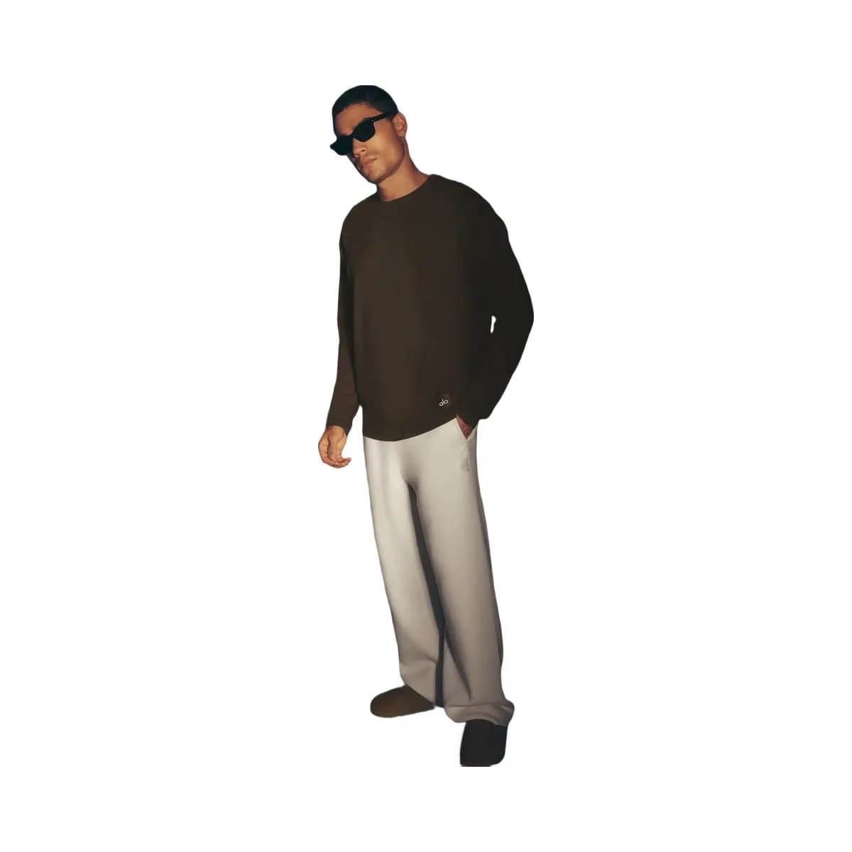 Alo Men's Scholar Straight Leg Sweatpant - Ivory