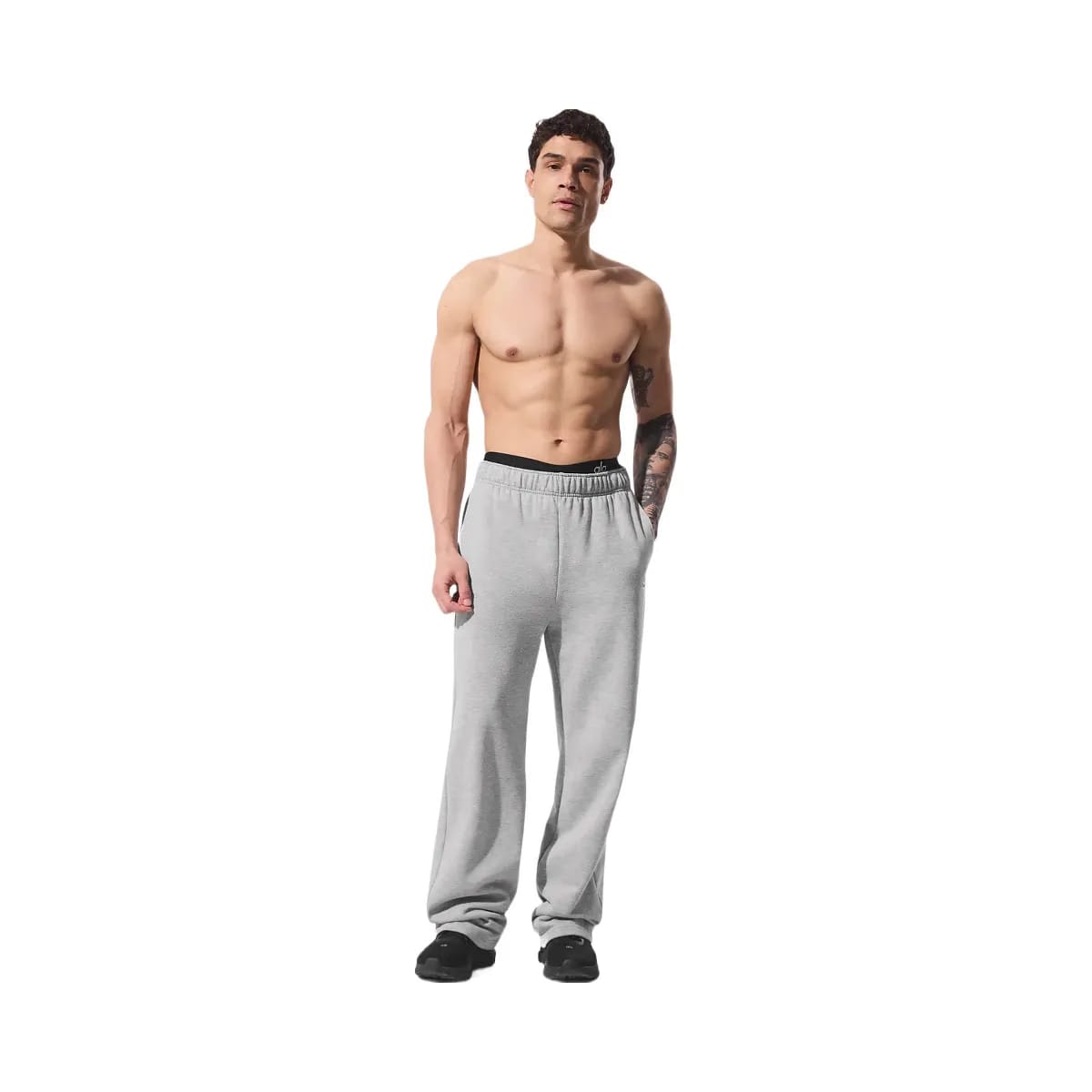 Alo Men's Accolade Straight Leg Sweatpant - Athletic Heather Grey