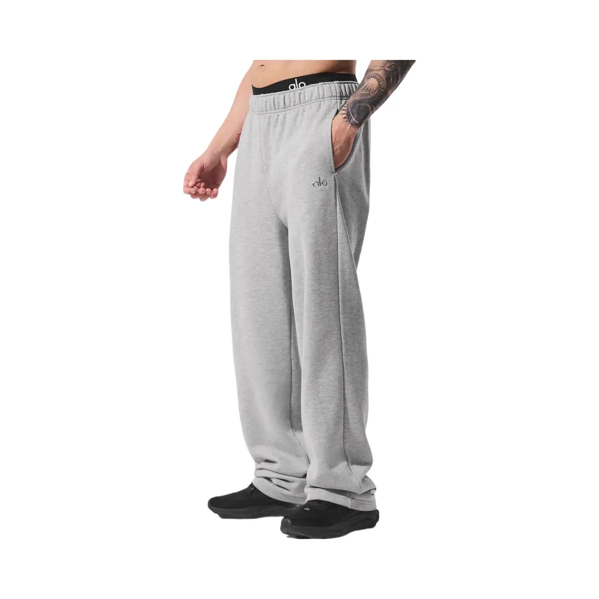 Alo Men's Accolade Straight Leg Sweatpant - Athletic Heather Grey