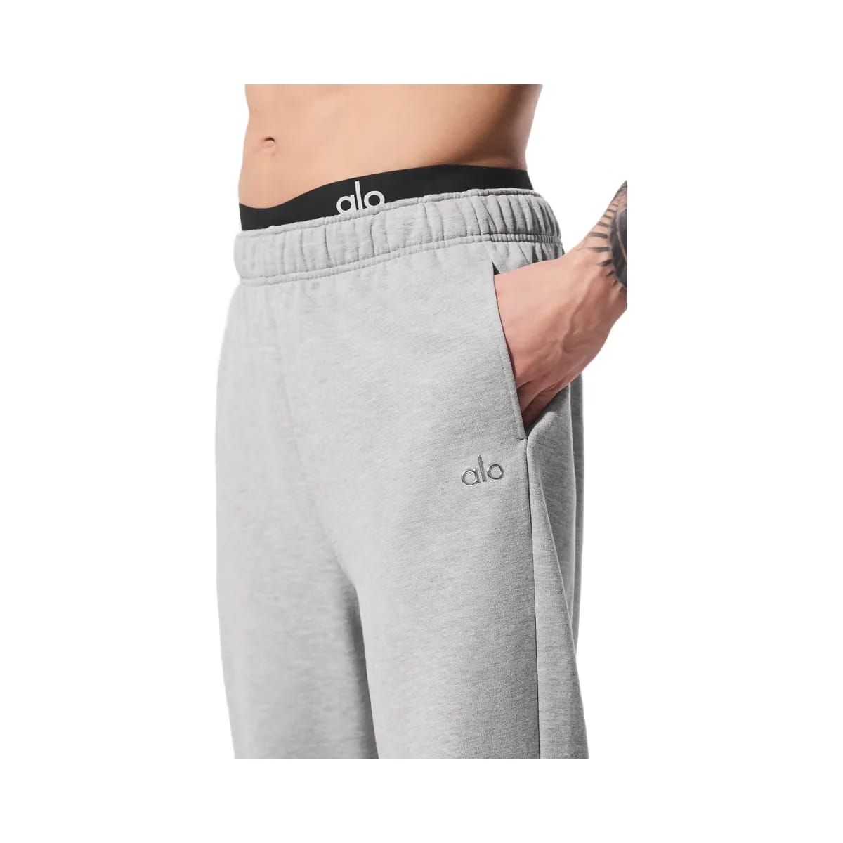 Alo Men's Accolade Straight Leg Sweatpant - Athletic Heather Grey