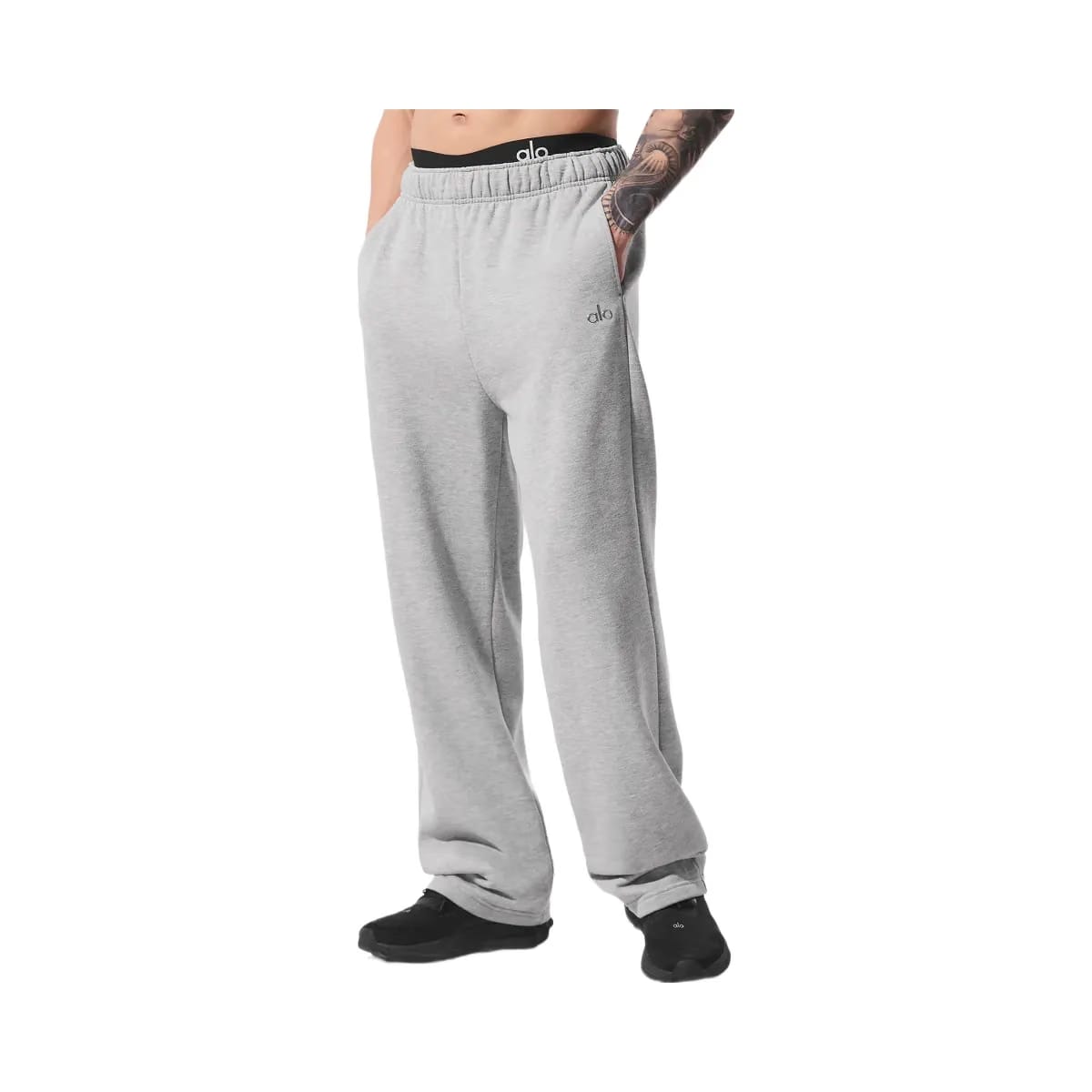 Alo Men's Accolade Straight Leg Sweatpant - Athletic Heather Grey